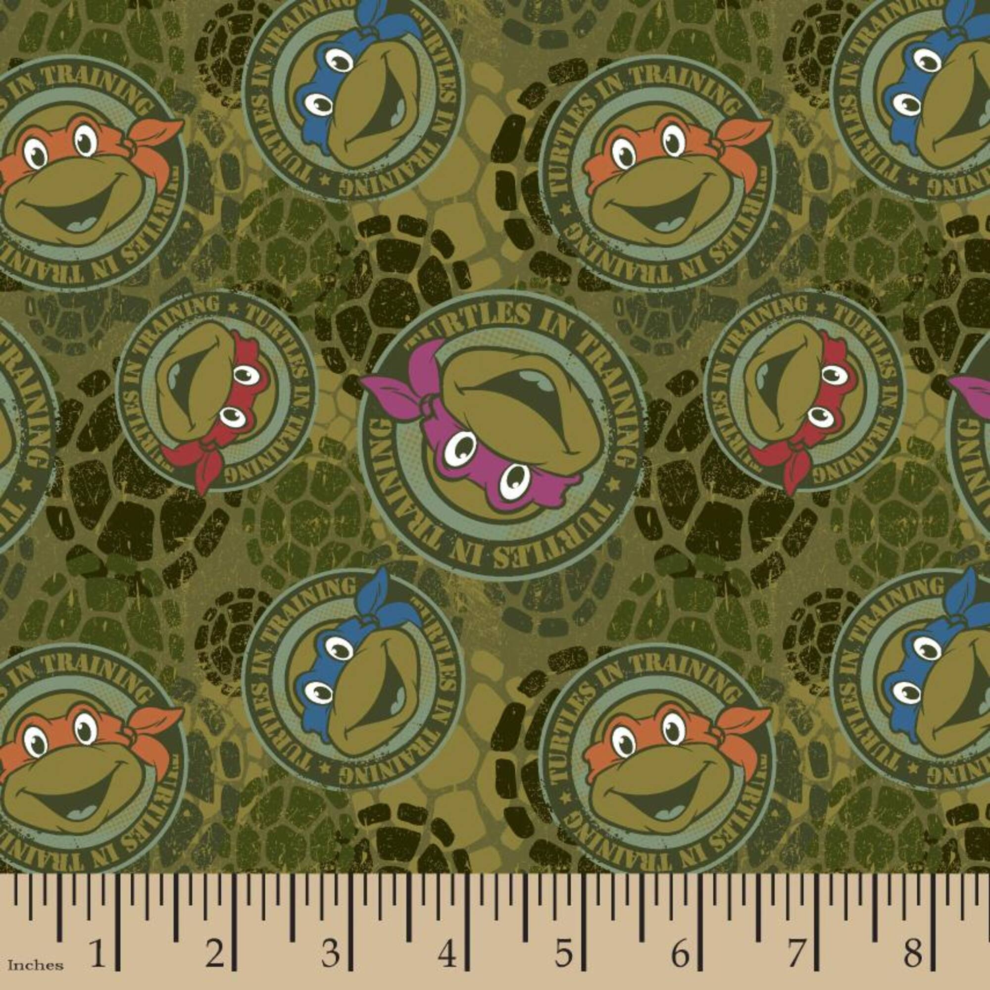 Nickelodeon Turtles In Training Cotton/Spandex Fabric